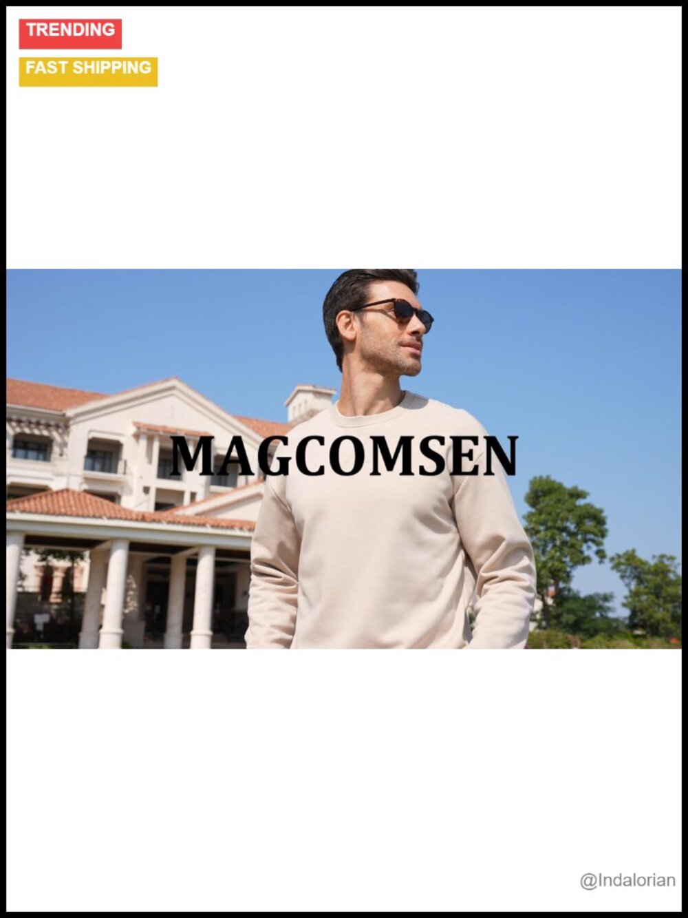 Men's Sherpa Lined Fleece Pullover Sweatshirt Heavyweight Winter - Picture 6 of 6